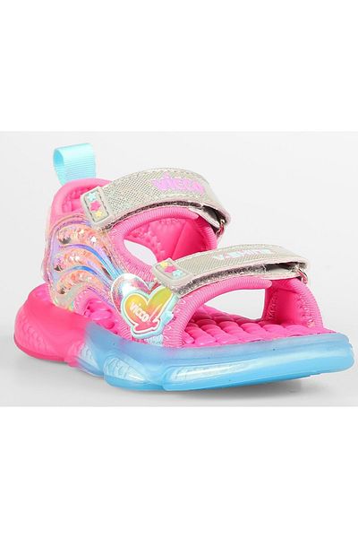 Kocamanlar Ayakkabı Vicco Can Orthopedic Lighted Children's Sandals Fuchsia