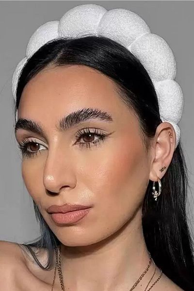 Stone Family White Spa Headband – Soft Towel Crown