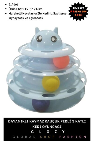 GLOZY Özel Üretim 3 Katlı Döner Toplu Kauçuk Pedli Kaymaz Tabanlı Dayanıklı K...