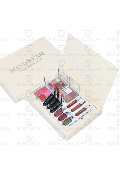 MAYDREAM علبة مكياج mini Glam Kit الفاخرة أساسيات الجمال المتكاملة لعيون شفاه...