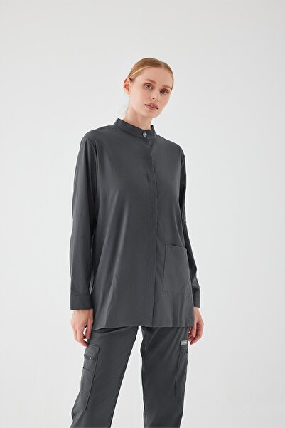 SWAN UNIFORM MARY - Antrasit Tesettür Üst Üniforma