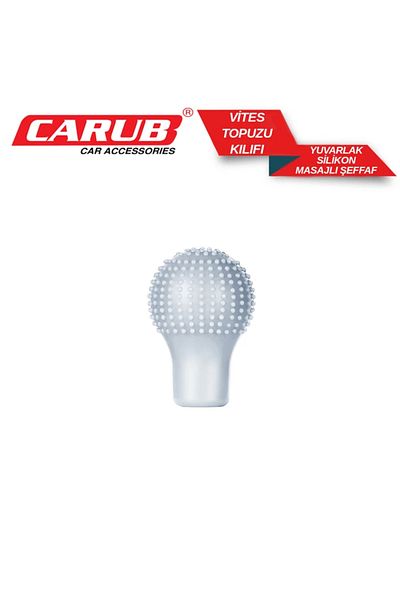 YAVAS OTO Gear Shift Knob Cover Silicone Slot Massage Transparent
