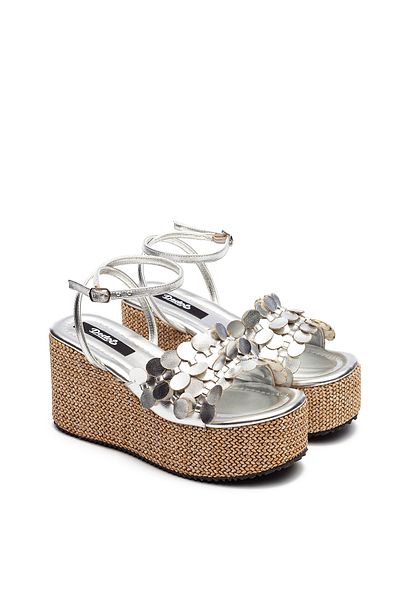 Dedos Women's Straw Sole High Platform Heeled Eva Sandals 2325