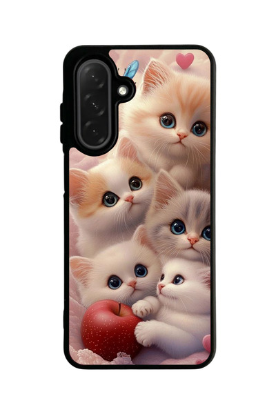 Aksel Kılıf حافظة سوداء غير لامعة متوافقة مع هاتف سامسونج جالاكسي A56 - غطاء ...