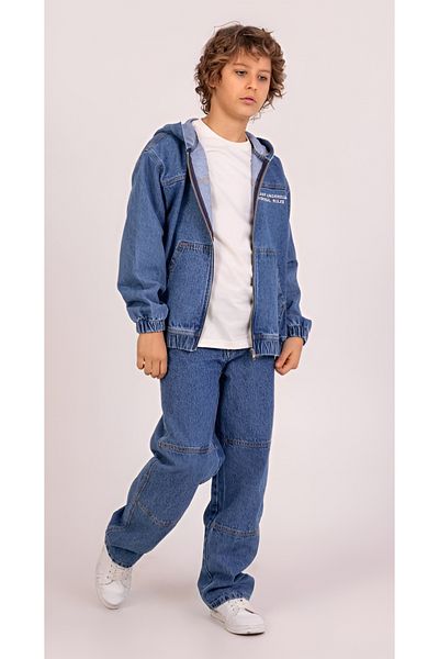 DMB BOYS & GIRLS Çaren Kids- Pantaloni din denim cu detaliu de cusătură