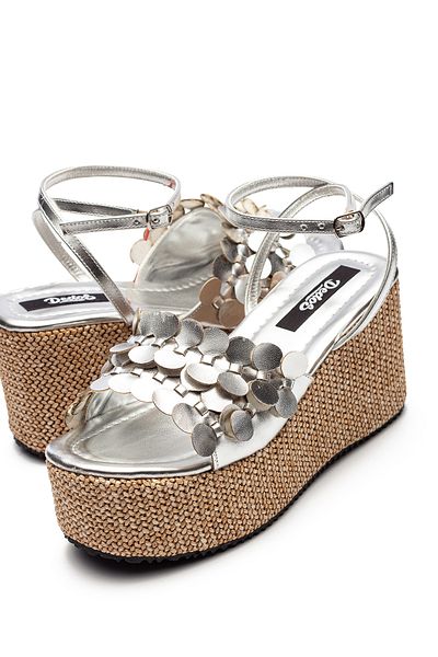 Dedos Women's Straw Sole High Platform Heeled Eva Sandals 2325