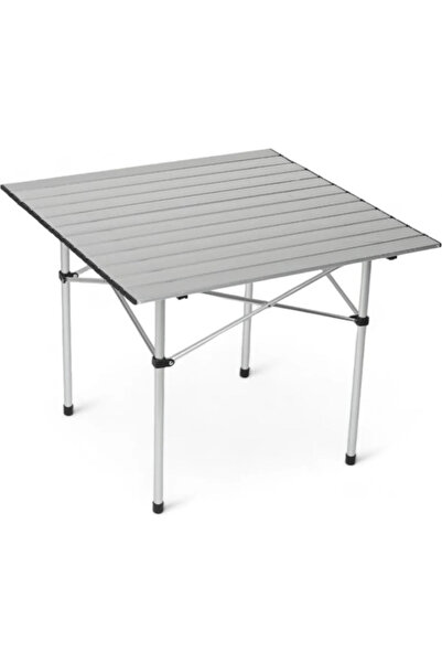 Uniqamping portatif katlanabilir alümünyum masa 70x70x55