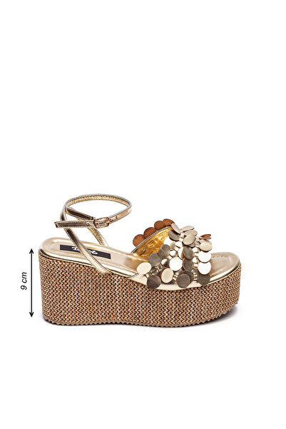 Dedos Kadın Hasır Taban Yüksek Platform Topuklu Eva Sandalet 2325