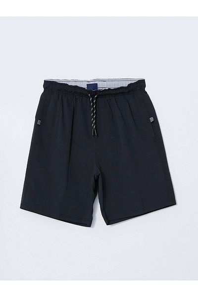 LC Waikiki LCW SWIMWEAR Μαύρο Ανδρικό Σορτς Μαγιό Βασικού Κοντού Μήκους
