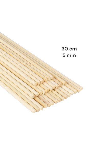 değerli hobi Wooden Bamboo Design Model Sticks 5 mm 30 cm 70 Pieces