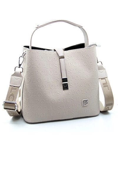 Just Polo Women's Stone Medium Size 3 Compartment Shoulder Bag and Wallet Combination Mh4002Mh