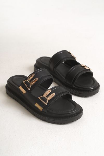 SH SİLVER MODA Γυναικείες παντόφλες με διπλή πόρπη
