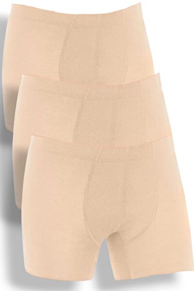 Fanilam Star Men's Skin Color Lycra Bamboo Boxer - Αναπνεύσιμο ύφασμα που δεν ιδρώνει 3 τεμαχίων