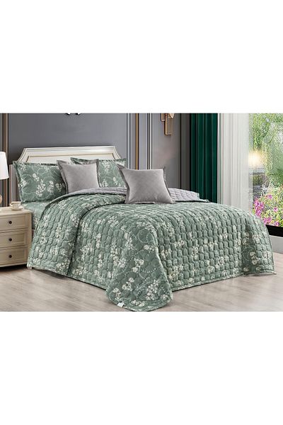 Moon Summer double bed quilt set, light microfiber filling, size 230*250 cm