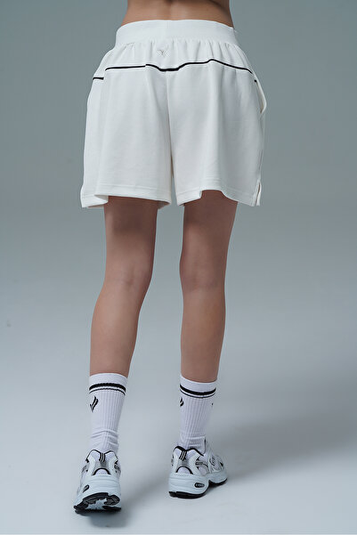 George Phoenix Soft Touch - Bej Rahat Kesim Modal Kumaşlı Kadın Spor Şortu