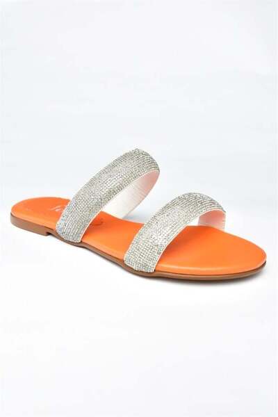 Fox Shoes Жіночі тапочки з помаранчевим каменем M272003509