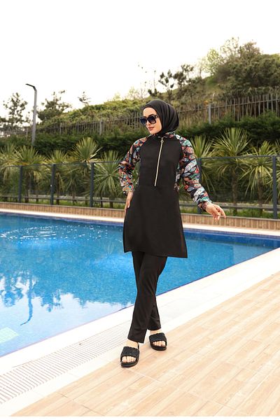 KXSPOR Kx - Hijab Swimsuit-Parachute Full Covered Hijab Swimsuit - Sea and Pool Hijab Swimsuit