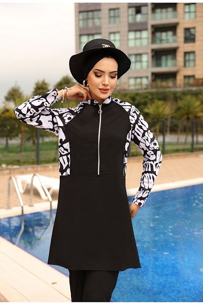 KXSPOR Kx - Hijab Swimsuit-Parachute Full Covered Hijab Swimsuit - Sea and Pool Hijab Swimsuit