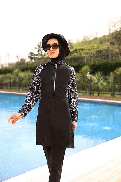 KXSPOR Kx - Hijab Swimsuit-Parachute Full Covered Hijab Swimsuit - Sea and Pool Hijab Swimsuit