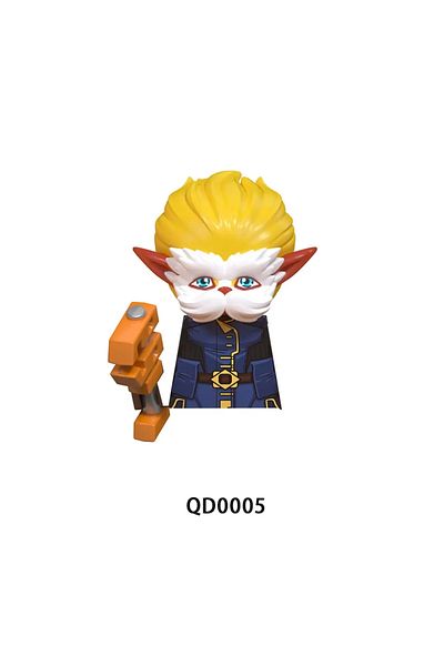 Sluban Qd0004 Lol Building Blocks Hot Game Cosplay Arcane Figures Jinx Vi Jayce Caitlyn Victor Mel Bricks T