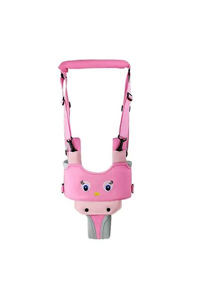 Toyska Baby Harness with Detachable Seat Support, Walker, Walking Assistance, Cotton, Pink,