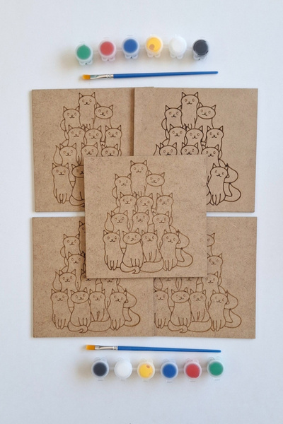 Kutaydan Boya, Eğlen, Keşfet - Çocuklar İçin Eğitici Sevimli Kediler 5 Parça ...