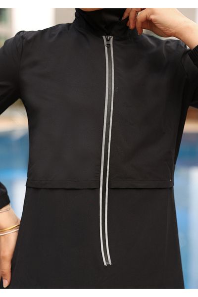KXSPOR Hijab Swimsuit-Black- Fully Covered Hijab Swimsuit - Sea and Pool Hijab Swimsuit