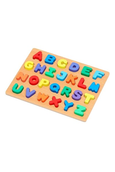 Picodino Puzzle Alfabet, 26 litere, lemn, multicolor, 30 cm