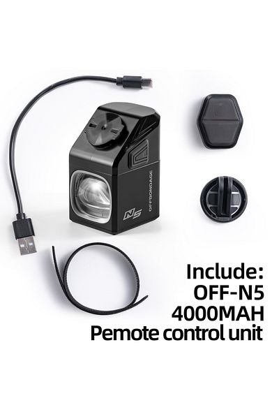 Choice OFF N5 remote OFFBONDAGE Bicycle Light Front 1000Lumen Bike Light 4000mAh Flashlight USB Charging MT