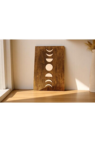 CIGILWOOD FULL MOON ahşap bohem tablo