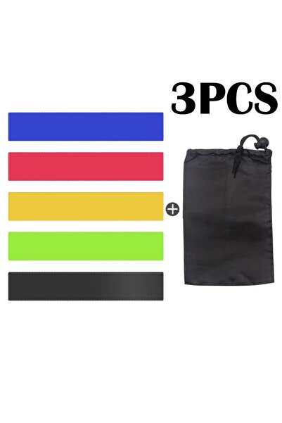 Choice 3 قطع من حلقات التوتر المطاطية المخصصة لليوجا عبر الحدود، شريط مرن لرفع الوركين والساقين الرفيعين