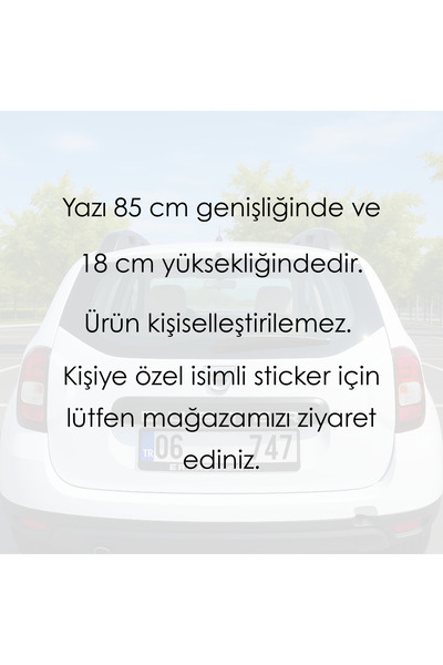 lafazan Just Married | Gelin Arabası Sticker Süs Düğün Araba Konvoy Süsü Etiket