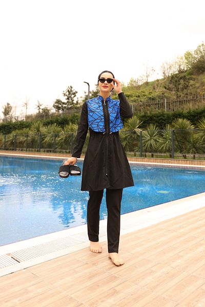 KXSPOR Kx - Hijab Swimsuit-Parachute Full Covered Hijab Swimsuit - Sea and Pool Hijab Swimsuit
