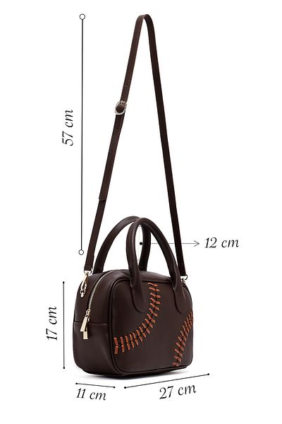 Derimod Women's Brown Long Strap Classic Shoulder Bag 25Sbd202418