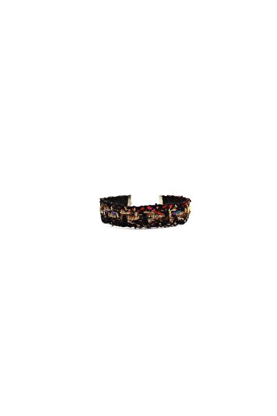 SYAZE Ethnic Woven Choker and Bracelet Set – Colorful Embroidered