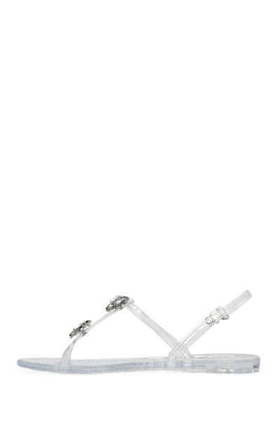 Derimod Women's Transparent Jelly Back Buckle Stone Sandals 25Sfe4928Pv