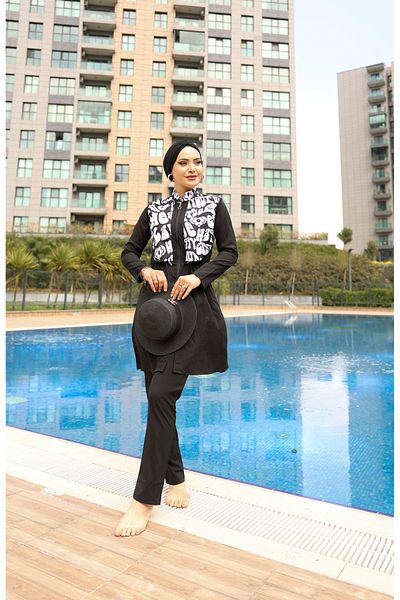 KXSPOR Hijab Swimsuit-Parachute Full Covered Hijab Swimsuit - Sea and Pool Hijab Swimsuit