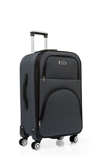 OLEETS 8 Tekerli Su Geçirmez Ultra Kalite Kumaş Orta Boy Valiz