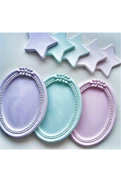 morlalem m 17,5cm Resimlik Çerçeve Silikon Kalıp K-343, Polyester Taş Tozu Al...