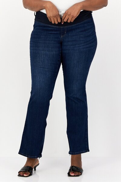 Universal Thread Women Bootcut Fit Washed Stretchable Denim Jeans, Blue