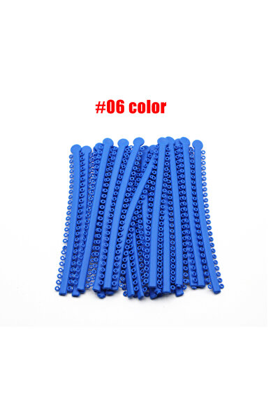 Choice 6 1000 ربطة = 20 عصا ربطات مرنة تقويم الأسنان أشرطة ملونة لأقواس الأسنان