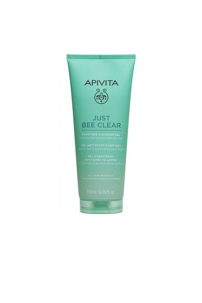 Apivita Just Bee Clear Reinigendes Reinigungsgel Für Fettige, Zu Akne Neigende Haut Apivita 200 ml