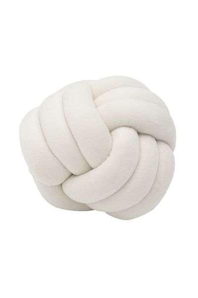 Choice 20x20cm WHITE Knotted Ball Throw Pillow Ultra Soft The bed Decorative Hand-woven Round Lamb Plush Pi