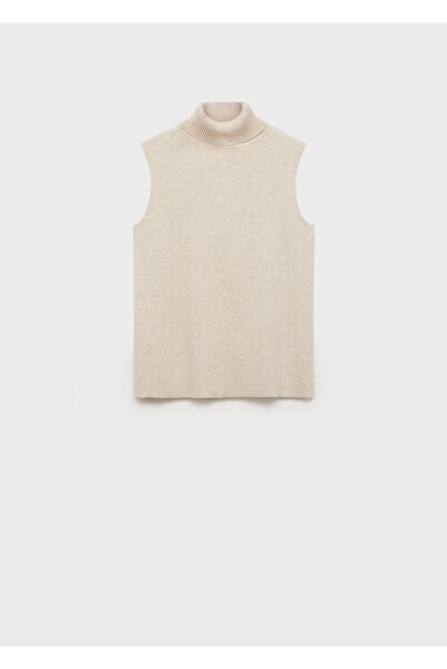 MANGO Woman Πλεκτή μπλούζα με ζιβάγκο