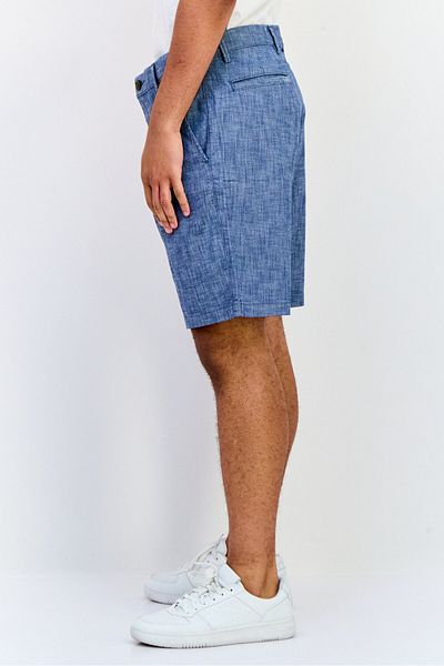 GAP Men Regular Fit Chambray 10 Inseam Chino Shorts, Indigo
