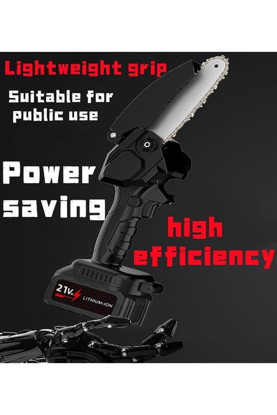 Wemart Portable Mini Cordless Electric Chainsaw, 6 Inches with 24V Battery by Favari