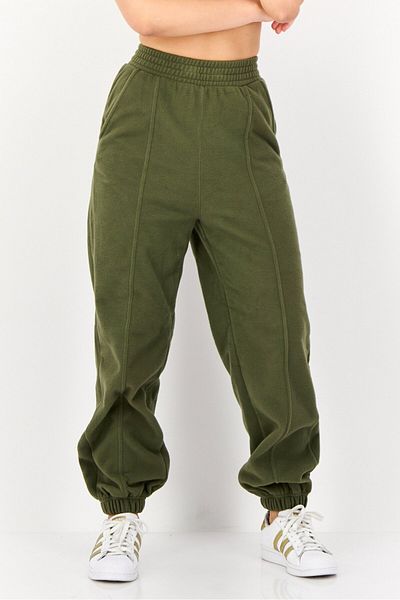 Reebok Women Sportswear Fit Outdoor Sweatpants, Olive
