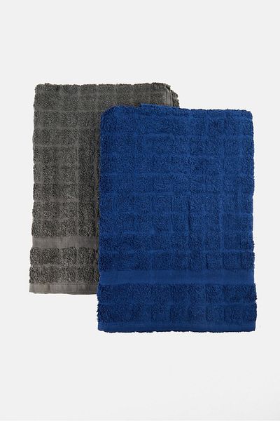 Nautica 2 Pcs Textured Bath Towel, Multicolor