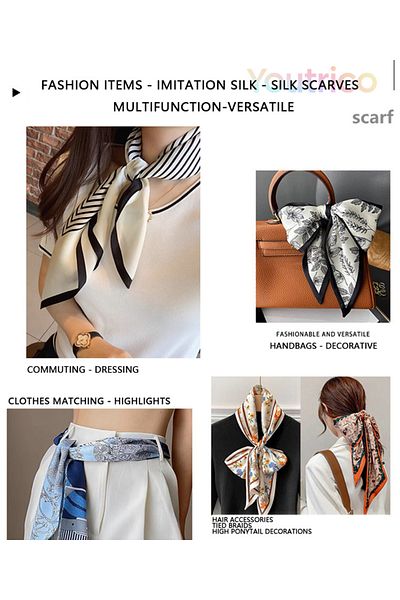 Youtrico Scarf with Flower Patterns