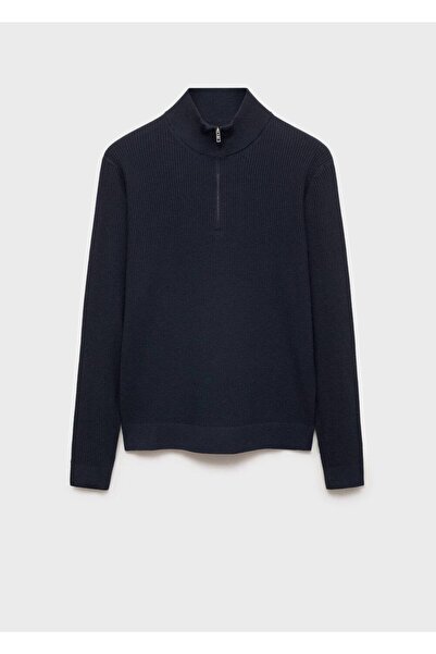 MANGO Man Pamuk karışımlı fitilli triko kazak